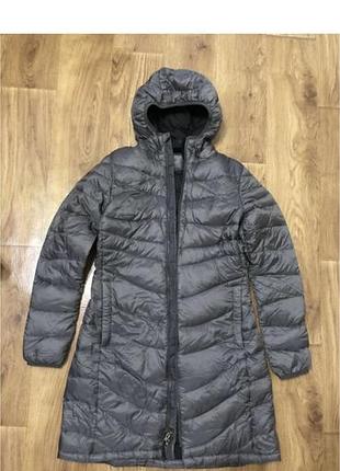Жіноча куртка-пуховик the north face сіра розмір s оригінал