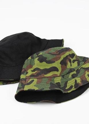 Панама двухсторонняя камуфляжная, унисекс