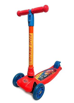 Детский самокат "cars" bambi ls2216 со светом