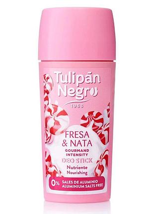Дезодорант-стик tulipan negro gourmand клубничный крем, 60 мл