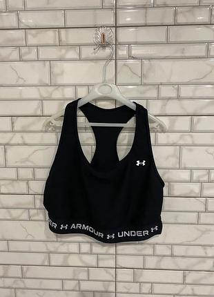 Спортивний топ бра under armour hg mid branded (арт. 1375499-001) оригінал, р. xxl (маломірить на xl)