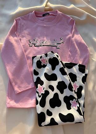 Детская пижама tezenis для девочки «i’m not a princess i’m a cowgirl» (2-3 года)