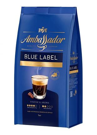 Кофе в зернах ambassador blue label 1 кг, арабика + робуста