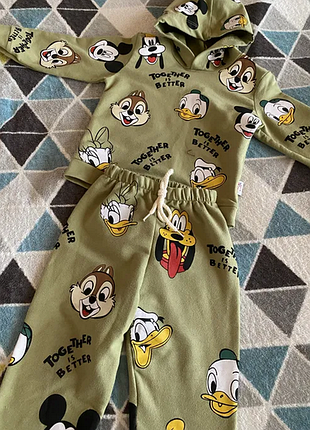 Классний костюм disney чіп і дейл, миккі маус, кофта та штани