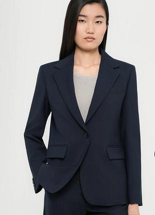 Жакет жіночий max mara weekend класичний темно-синій розмір s-m