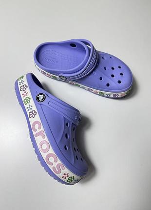 Сабо crocs фіолетові, розмір j2