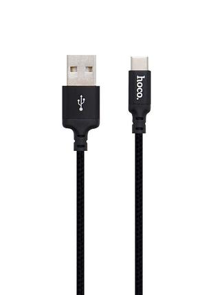 Кабель для зарядки hoco x14 times speed usb/type c 2a 1 м black (35938_65803)