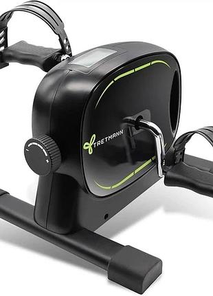 Мини-велотренажер tretmann basic pedaltrainer set для ног, с крепежным ремнем