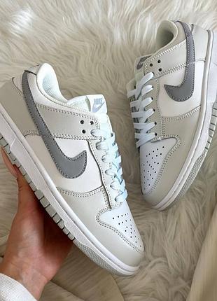 Nike dunk low white grey 2