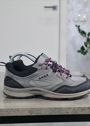 Кожаные кроссовки ecco gore-tex