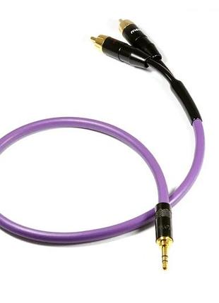 Міжблоковий кабель minijack — rca melodika mdmj2r20 purple, 2 м