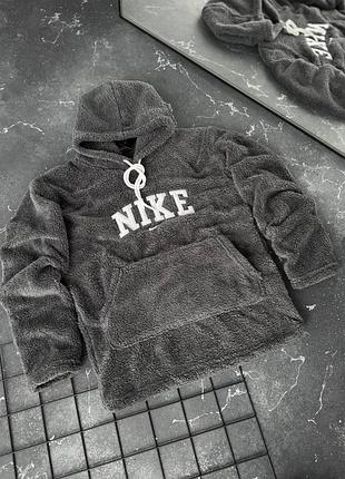 Худи теплый унисекс nike, качество премиум, кофта мешка
