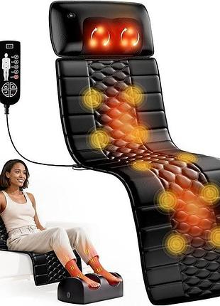 Массажный матрас для всего тела himouta full body massage mat с подогревом и съемная массажная подушка (модель sl-601g)