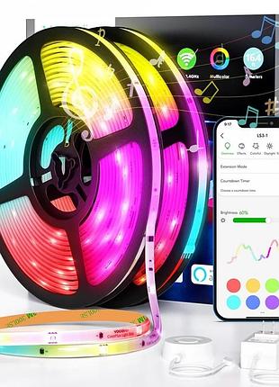Світлодіодні стрічки vocolincls2202 rgbic, 32,8 фути (9,2 м) для розумних wifi світлодіодних стрічок