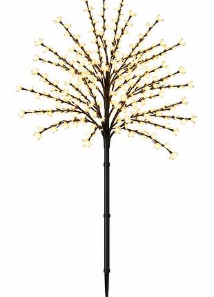 Светодиодное дерево livarno home 150 см, 200 led, теплый белый свет, таймер 6 ч, ip44