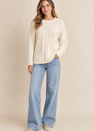 Белый молочный акриловый мирр love knitwear,размер s/m, без нюансов
