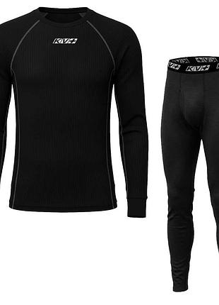 Комплект термобілизни kv+ coccola thermal man set black розмір int-m-l