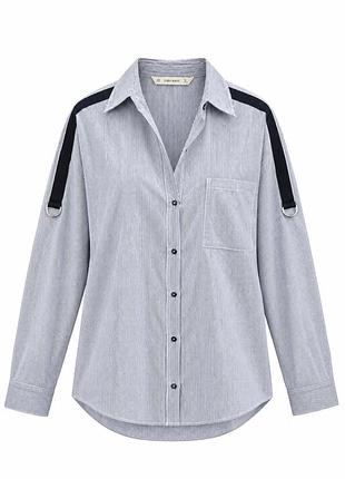 Жіноча сорочка zara basic у смужку розмір s