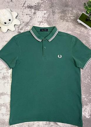 Поло fred perry зелене з коротким рукавом