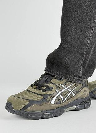 Мужские кроссовки asics gel-nyc fur khaki black