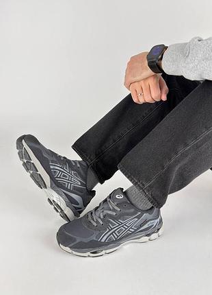 Мужские кроссовки asics gel-nyc fur grey metallic
