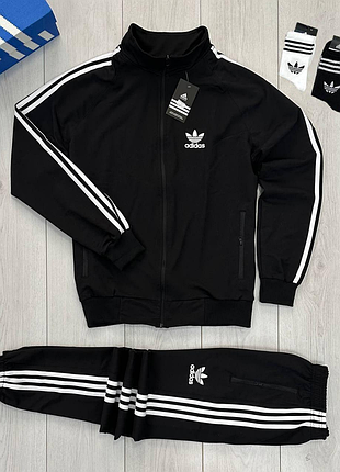 🔥мужской спортивный костюм adidas черный🔥