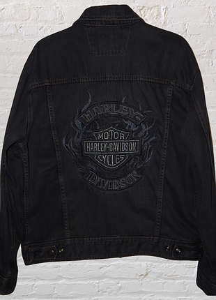 Винтажная джинсовая куртка harley davidson (2008 год)