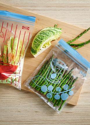 Наборы пакетов для заморозки с zip lock замком istad ikea . икеа .