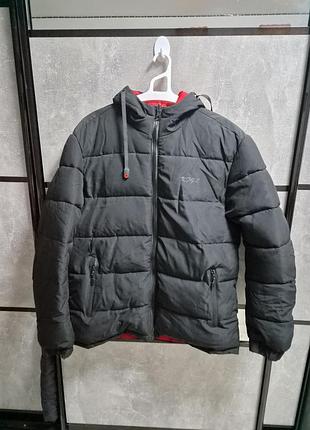 Куртка чоловіча двостороння l-xl чорна з червоним
