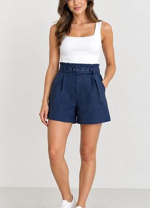 Шорты женские с ремнем topshop