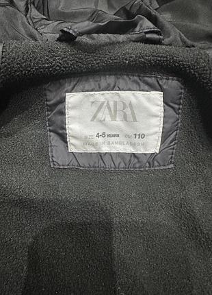 Куртка для хлопчика zara тепла чорна 5