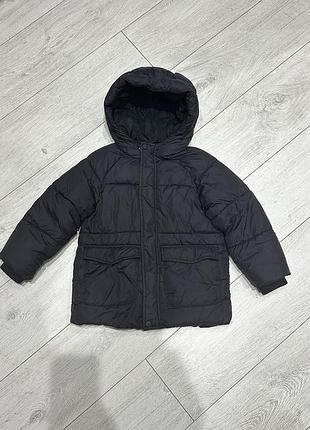 Куртка для хлопчика zara тепла чорна