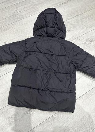 Куртка для хлопчика zara тепла чорна 3