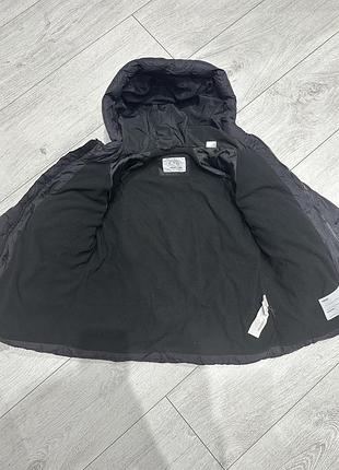 Куртка для хлопчика zara тепла чорна 4