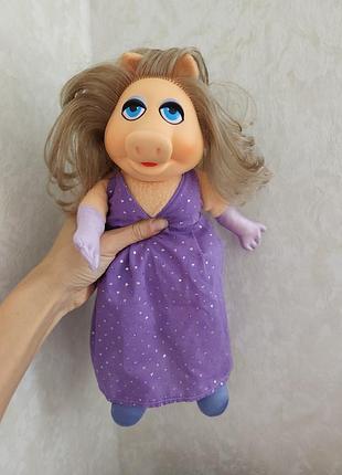 Вінтажна м'яка лялька міс піггі (miss piggy) з «маппет-шоу» (the muppets) 1980р