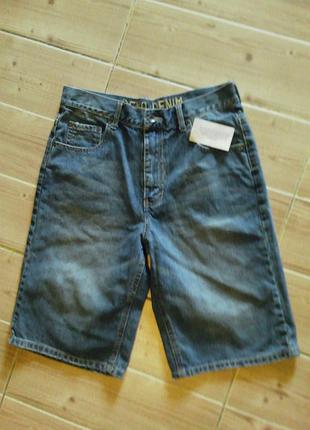 Новые шорты "demo denim" на 15 лет рост 170 см. коттон 100 %