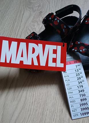 Сандали детские sinsay marvel spiderman размер 25, 26 7