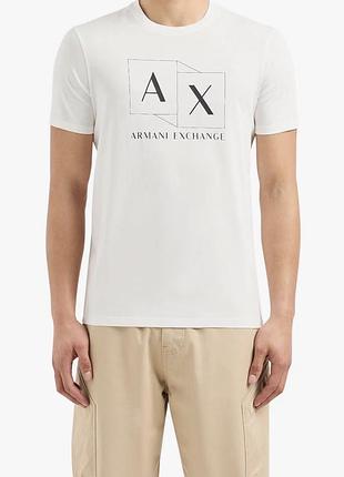 Нова футболка armani exchange ax box logo оригінал розмір xxl slim