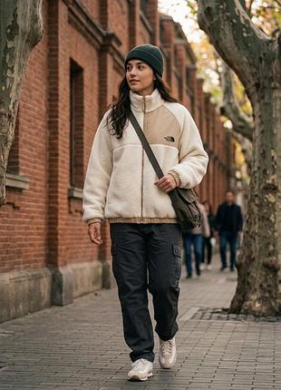 Пушистая флисовая кофта-куртка тедди the north face (unisex)