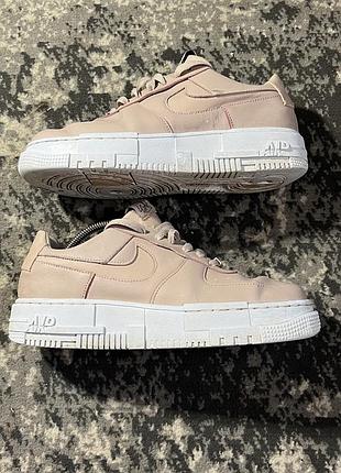Кросівки жіночі nike air force 1 бежеві