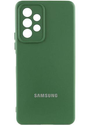 Чохол silicone cover lakshmi full camera (aaa) with logo для samsung galaxy a13 4g зелений / cyprus green