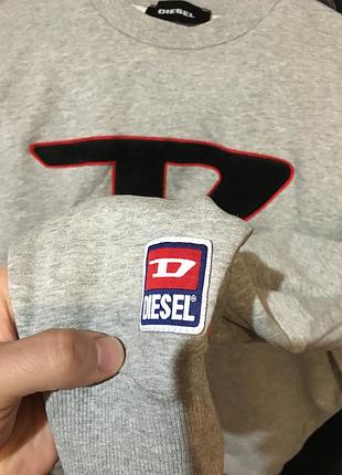 Чоловічий світшот diesel сірий 4