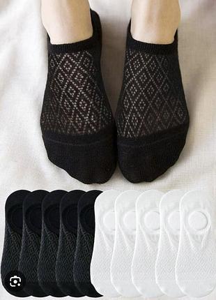 Шкарпетки жіночі короткі, 5 пар, чорні .