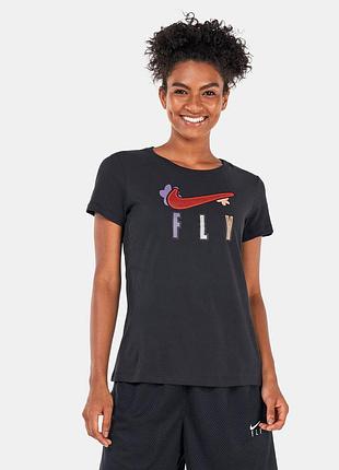 Новая женская футболка nike dri-fit swoosh fly 2 wmns tee