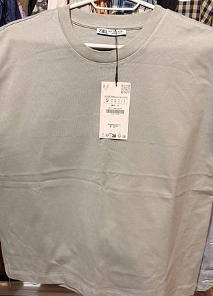 Футболка чоловіча zara сіра розмір s