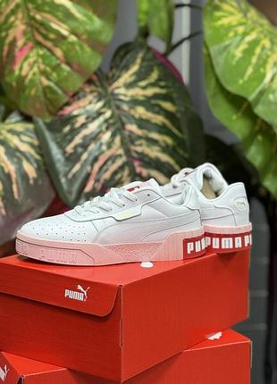 Кеды puma cali remix wn`s пума кали ремикс из кожи белые для женщин на каждый день