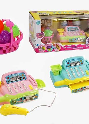 Касовий апарат dj 208 (36) 2 кольори, мелодія, звуки, озвуч.англ.мовою, підсвічування, аксесуари, в коробці