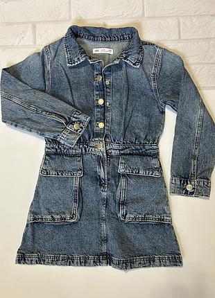 Джинсова сукня zara