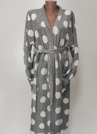 Жіночий м'якенький халат xl/xxl ог 134 см нюанс