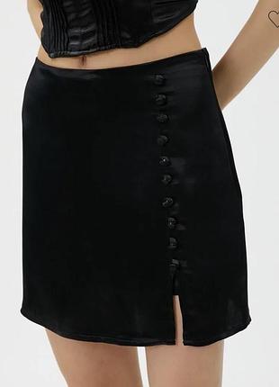Коротка сатинова спідниця з шортиками zara ❣️ m розмір
